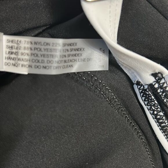 Tempt Me Black and White One Piece Swim wear(Size Large) - Picture 8 of 9